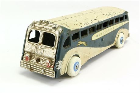 Arcade Cast Iron Greyhound Lines Super Coach Bus Toy