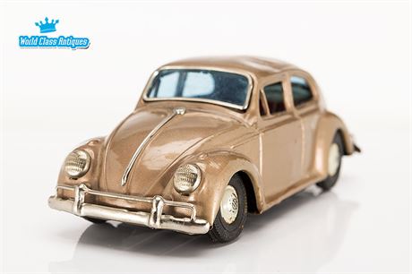 Vintage Japan BANDAI Volkswagen Beetle Tin Toy Car
