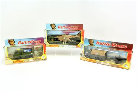 Wholesale Lot of 3 Vintage Matchbox BattleKings in Original Packaging