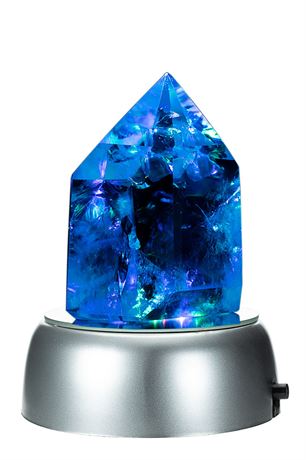 Quartz Crystal Point + LED Base