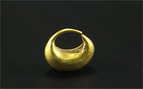 Ancient Roman Gold Hoop Earring - 150 AD