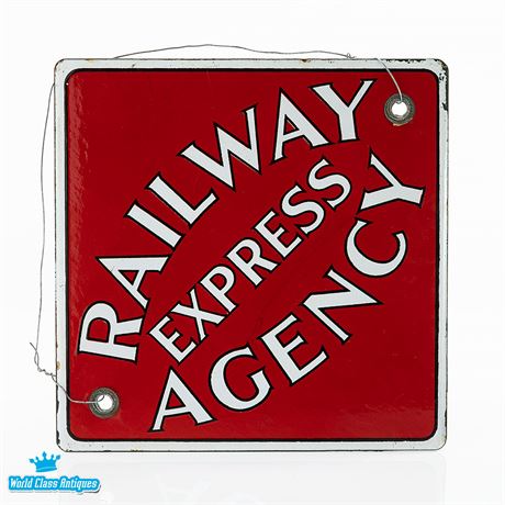 Antique Railway Express Agency (REA) 1920s Sign