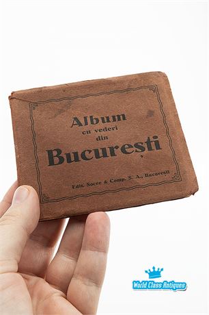 Rare Antique Romania Bucharest Famous Sights Album