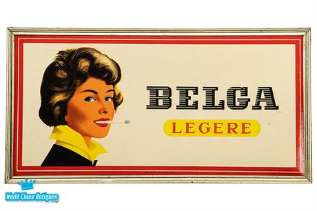 Belga Legere 1955 Advertising Sign