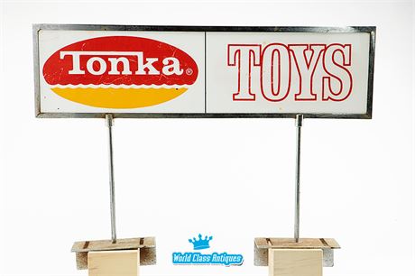 Vintage Tonka Toys Advertising Sign