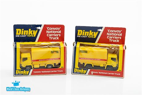 Dinky Die Cast Toys 383 ‘Convoy’ National Carriers Truck MIB (Lot of 2)