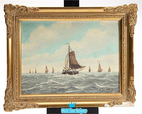 Antique Oil Painting by Alfred Martens