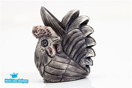 A Japanese Ivory Netsuke of a Rooster, Circa 1930s-1940s