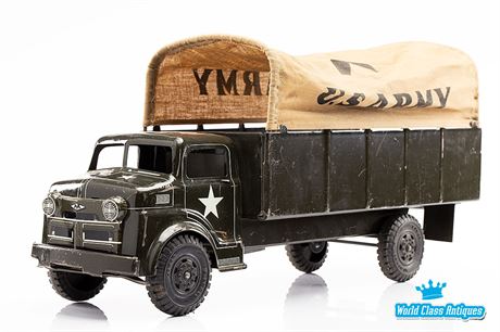 Vintage Marx Pressed Steel US Army Toy Truck