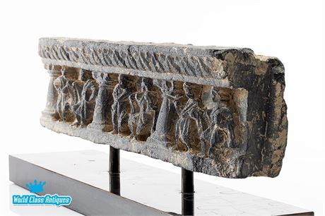 Ancient Gandharan Schist Stone Frieze Sculpture - 300 A.D