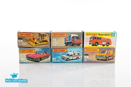 Vintage Diecast Matchbox Superfast Toys - Lot of 6