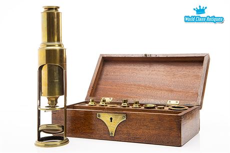 Antique Brass Culpeper Microscope