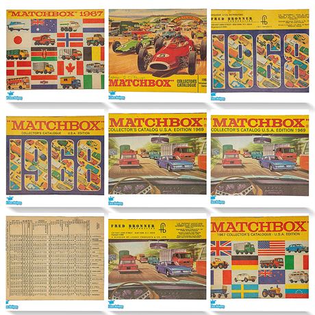 Vintage Matchbox Lesney Catalogs - Lot of 6