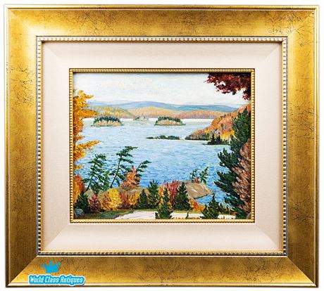 Original Painting by Bernice Fenwick Martin, Scene on Lake Muskoka