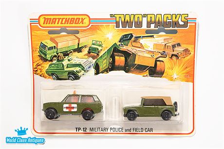 Matchbox Lesney Superfast 75 Two Packs TP-12 Military Police and Field Car