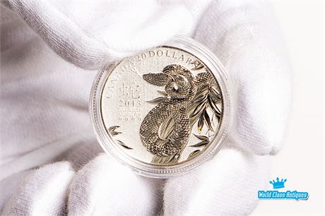 2013 20$ Year of the Snake - Pure Silver Coin