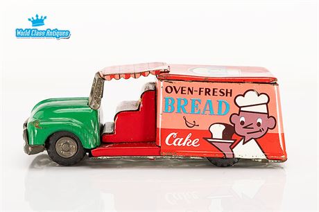 Vintage Tin Toy Oven-Fresh Bread & Cake Litho