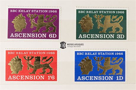 Vintage Stamps Collecting: Ascension 1966 BBC Relay Station