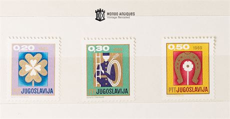Vintage Stamps Collecting: PTT Jugoslavija 1969