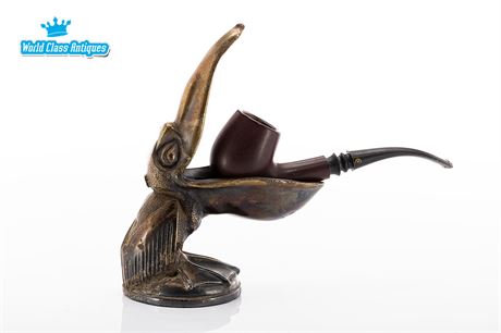1930s Art Deco Pelican Cigar & Pipe Rest