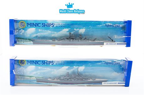 Minic Ships by Hornby: KM Scharnhorst & USS Missouri
