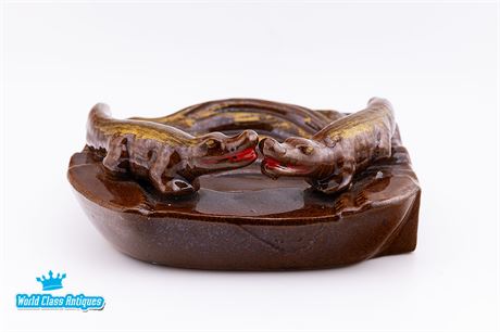 Vintage Crocodiles Ashtray, Made in Japan