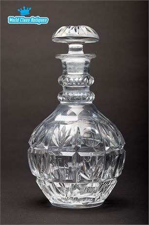 Antique American Brilliant Cut Glass Decanter, Late 19th Century