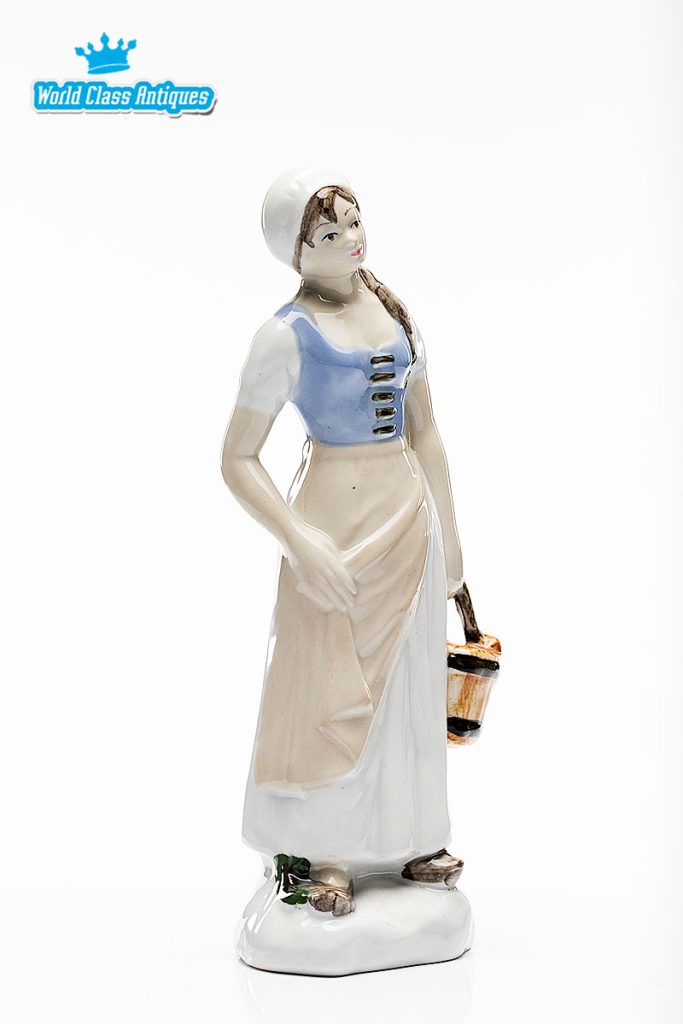 TITO Porcelain Figurine of a Farm Girl with Bucket 