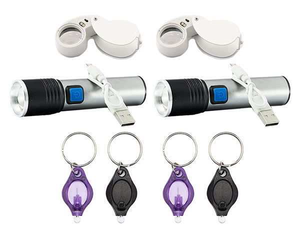 His and Hers Collector's Magnifier and UV Lights for Shared Adventures