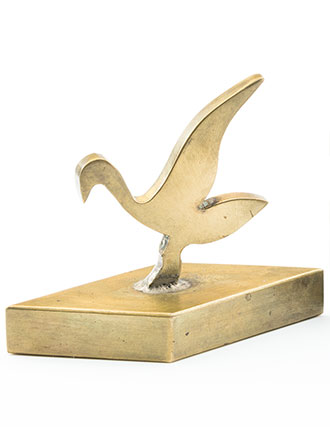 Art Deco, Solid Brass Miniature Birds, By Chambers