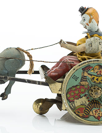 Antique Lehmann Toy - The Balky Mule Clown