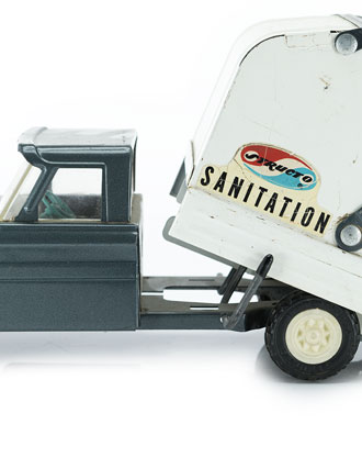 Vintage Structo Pressed Steel Sanitation Truck