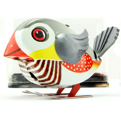 Click on the image for a large version - Sweepstakes Lehmann Wind-up Tin Bird