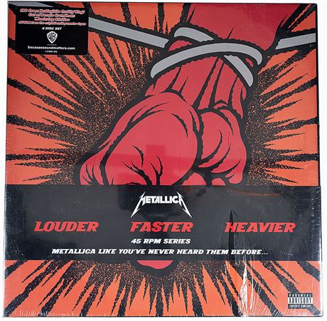 Metallica ‎LOUDER FASTER HEAVIER - 4 LP Box Set Vinyl 180 Gm Audiophile