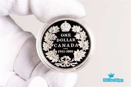 Canada's 1911 Silver Dollar, 90th Anniversary - Sterling Silver Dollar